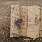 Kit Carta y Mapa Merodeador. - Vieja Fortuna